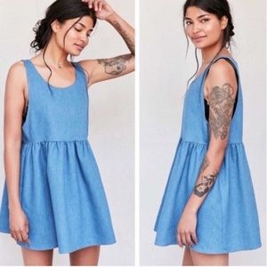 Denim babydoll dress